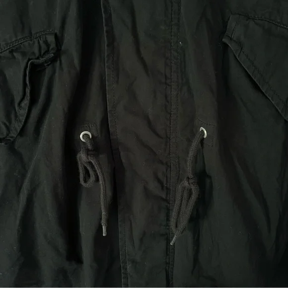 TopMan Fishtail Long Coat Jacket With Hood - Picture 3 of 12